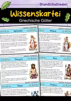 Vorschau - Arbeitsblätter - Griechische Götter Bundle - Suchsel, Steckbriefe, Lückentexte, Wissenskartei, Bildkarten - Materialpaket - Seite 1