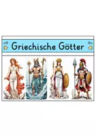 Vorschau - Arbeitsblätter - Griechische Götter Bundle - Suchsel, Steckbriefe, Lückentexte, Wissenskartei, Bildkarten - Materialpaket - Seite 2