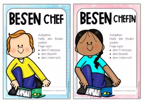 Vorschau - Poster - Klassendienste (mit editierbarer ppt-Version) - Seite 3