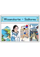 Vorschau - Stationenlernen - Wissenskartei - Südkorea - Seite 1