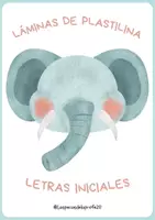 Vista previa - Hojas de trabajo - Láminas de plastilina y letras iniciales - Portada