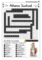 Vorschau - Spiele - Athena Suchsel - Buchstabengitter Griechische Götter - Seite 2