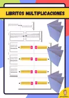Vista previa - Manualidades / Dibujos para colorear - Librito de multiplicaciones - Portada