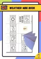 Vista previa - Manualidades / Dibujos para colorear - Weather mini book - Portada