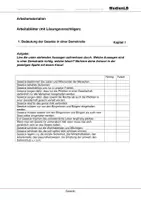 Vorschau - Arbeitsblätter - Ein Gesetz entsteht - Arbeitsblätter mit Lösungen - Deckblatt