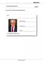 Vorschau - Arbeitsblätter - Bundespräsident - Arbeitsblätter mit Lösungen - Seite 1
