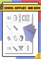 Vista previa - Hojas de trabajo - School supplies mini book - Portada