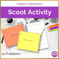 anteprima - Esercizi - SCOOT espressioni matematiche TASK CARDS 🇬🇧 - Pagina di copertina