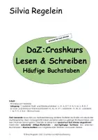 Vorschau - Arbeitsblätter - DaZ: Crashkurs Lesen & Schreiben: Häufige Buchstaben - Deckblatt
