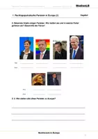 Vorschau - Arbeitsblätter - Rechtsruck - Arbeitsblätter mit Lösungen - Seite 1