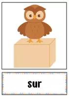 Vorschau - Bildkarten - Bild- und Wortkarten Les prépositions - Seite 2