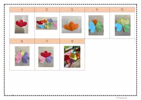 Vorschau - Mal- und Bastelvorlagen - Pop-up Karte - 3D Blumen - Seite 3