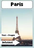 Vorschau - Arbeitsblätter - Text zu Paris + 6 Fragen zum Text - Deckblatt