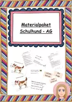 Vorschau - Unterrichtsreihen - Materialpaket Schulhund AG Klasse 3/4 - Deckblatt