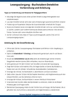 Vorschau - Arbeitsblätter - Lesespaziergang Buchstabendetektive auf Entdeckungstour - Seite 3