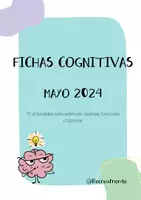 Vista previa - Hojas de trabajo - Cuadernillo de fichas cognitivas Mayo 2024 - Portada