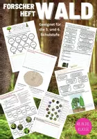 Vorschau - Arbeitsblätter - Forscherheft Wald - das musst du wissen! - Deckblatt