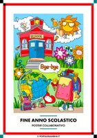 anteprima - Poster - Fine anno scolastico - Poster collaborativo - Pagina di copertina