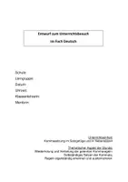Vorschau - Stundenentwürfe - Unterrichtsentwurf zur Kommasetzung - Seite 1