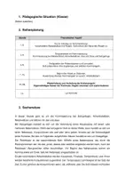 Vorschau - Stundenentwürfe - Unterrichtsentwurf zur Kommasetzung - Deckblatt