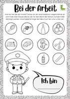 Vorschau - Arbeitsblätter - Materialpaket Berufe 📚👩🚒 - Deckblatt
