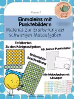Vorschau - Arbeitsblätter - Erarbeitung der Malreihen mit Punktebildern - Deckblatt