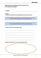 Vorschau - Arbeitsblätter - Werte und Normen - Ergänzende Aufgaben mit Lösungen - Deckblatt