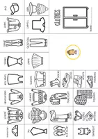 Vista previa - Hojas de trabajo - Clothes mini book - página 1