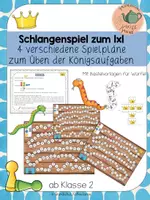 Vorschau - Spiele - Schlangenspiel zum 1x1 - Einmaleins - Deckblatt