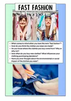 Vorschau - Arbeitsblätter - Fast Fashion: The Hidden Costs behind Cheap Clothes (Reading Comprehension + Reflection) - Seite 1