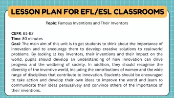 förhandsvisning - Lesson Plan + Material: Famous Inventions and Inventors - sida 1