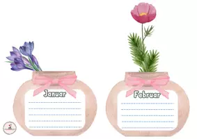 Vorschau - Mal- und Bastelvorlagen - Geburtstagskalender Muttertag Vatertag Geschenk - Seite 3