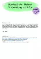 Vorschau - Arbeitsblätter - Bundesländer Referat Vorbereitung und Infos - Seite 1