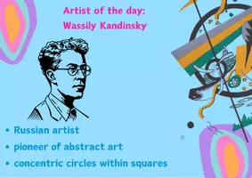 Προεπισκόπηση - Φύλλα εργασίας - Abstract Art Artist Study Worksheet - Σελίδα 1