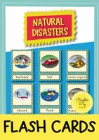 anteprima - Flashcard - Natural Disasters: Flash Cards / Carte illustrate e con parole (Inglese) - Pagina di copertina
