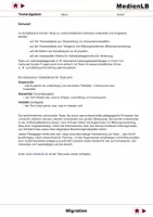 Vorschau - Arbeitsblätter - Migration - Testaufgaben - Deckblatt