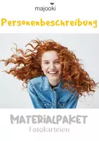 Vorschau - Stundenentwürfe - BUNDLE - Personenbeschreibung 3. Klasse / 4. Klasse - 5x Fotokartei - Raten, Beschreiben, Schreiben - Deckblatt