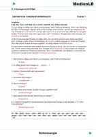 Vorschau - Arbeitsblätter - Solarenergie - Lösungsvorschläge - Deckblatt
