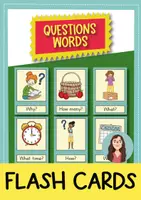 anteprima - Flashcard - Question words: Flash Cards / Carte illustrate (Inglese) - Pagina di copertina
