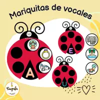 Vista previa - Tarjetas / Manipulativos - Mariquitas de vocales - Portada