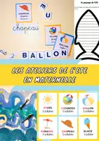Aperçu - Préparation de séance / Séance complète - Les ateliers de l'été en Maternelle (PS MS GS CP ULIS) - Page de couverture