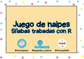 Vista previa - Juegos / Gamificación - Juego de naipes Sinfones con R (Junto a @logopedia_creativa y @fono.imparte) - página 1