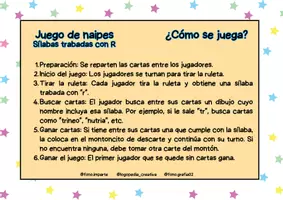 Vista previa - Juegos / Gamificación - Juego de naipes Sinfones con R (Junto a @logopedia_creativa y @fono.imparte) - página 2