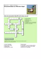 Vorschau - Arbeitsblätter - Materialpaket - Biologische Kreuzworträtsel - Seite 1