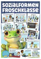 Vorschau - Lehrpläne/Lehrermaterial - Froschklasse Klassentier Frosch Sozialformen Grundschule - Deckblatt