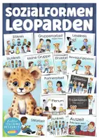 Vorschau - Lehrpläne/Lehrermaterial - Leopardenklasse Klassentier Leopard Sozialformen Tafeltransparenz - Deckblatt