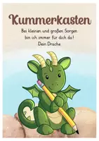Vorschau - Fördermaterial/Inklusion - Drachenklasse Klassentier Drache Kummerkasten Bastelvorlage Grundschule - Seite 2