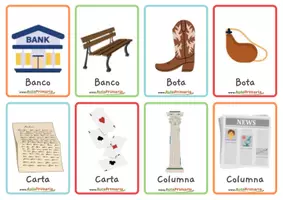 Vista previa - Juegos / Gamificación - Vocabulario Polisemia juego de memoria con tarjetas - página 1