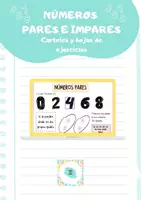 Vista previa - Hojas de trabajo - Números pares e impares - Portada