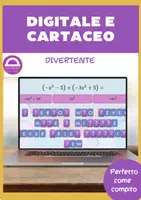 anteprima - Esercizi - Somma e sottrazione di polinomi Digitale e cartaceo - Pagina 1